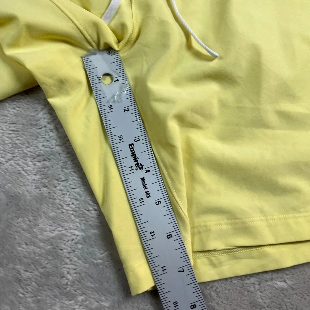 Lululemon Men's Large Pool Shorts Yellow Drawstring Mesh Liner Swim Trunks